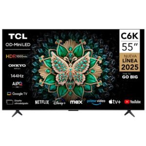 TCL QD-MiniLED/144Hz/Local dimming 1000+/ 1000nit 55C6K